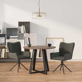 Vidaxl eetkamerstoelen draaibaar 2 st fluweel donkergrijs