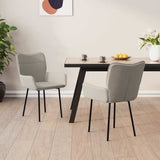 Vidaxl eetkamerstoelen 2 st fluweel lichtgrijs