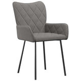 Vidaxl eetkamerstoelen 2 st stof lichtgrijs