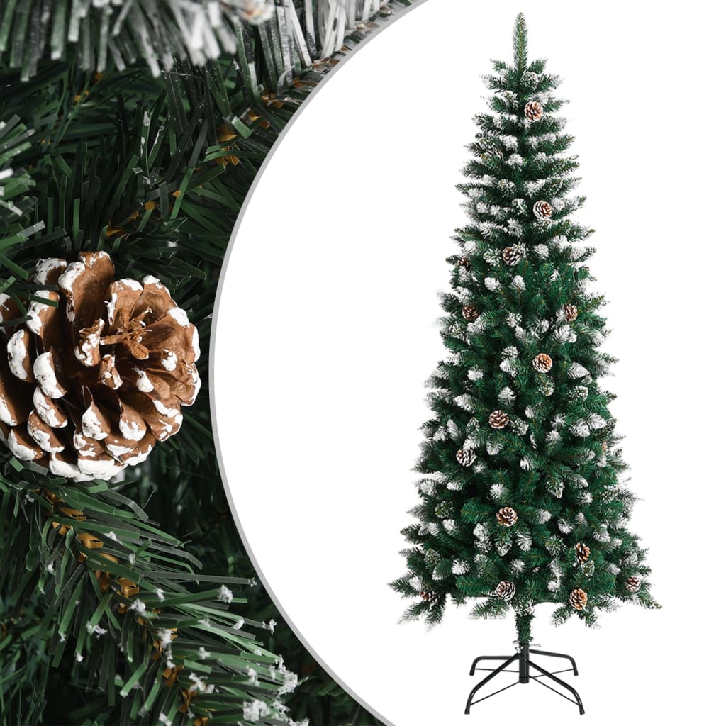 Vidaxl Kunstkerstboom med standard 210 cm PVC Green