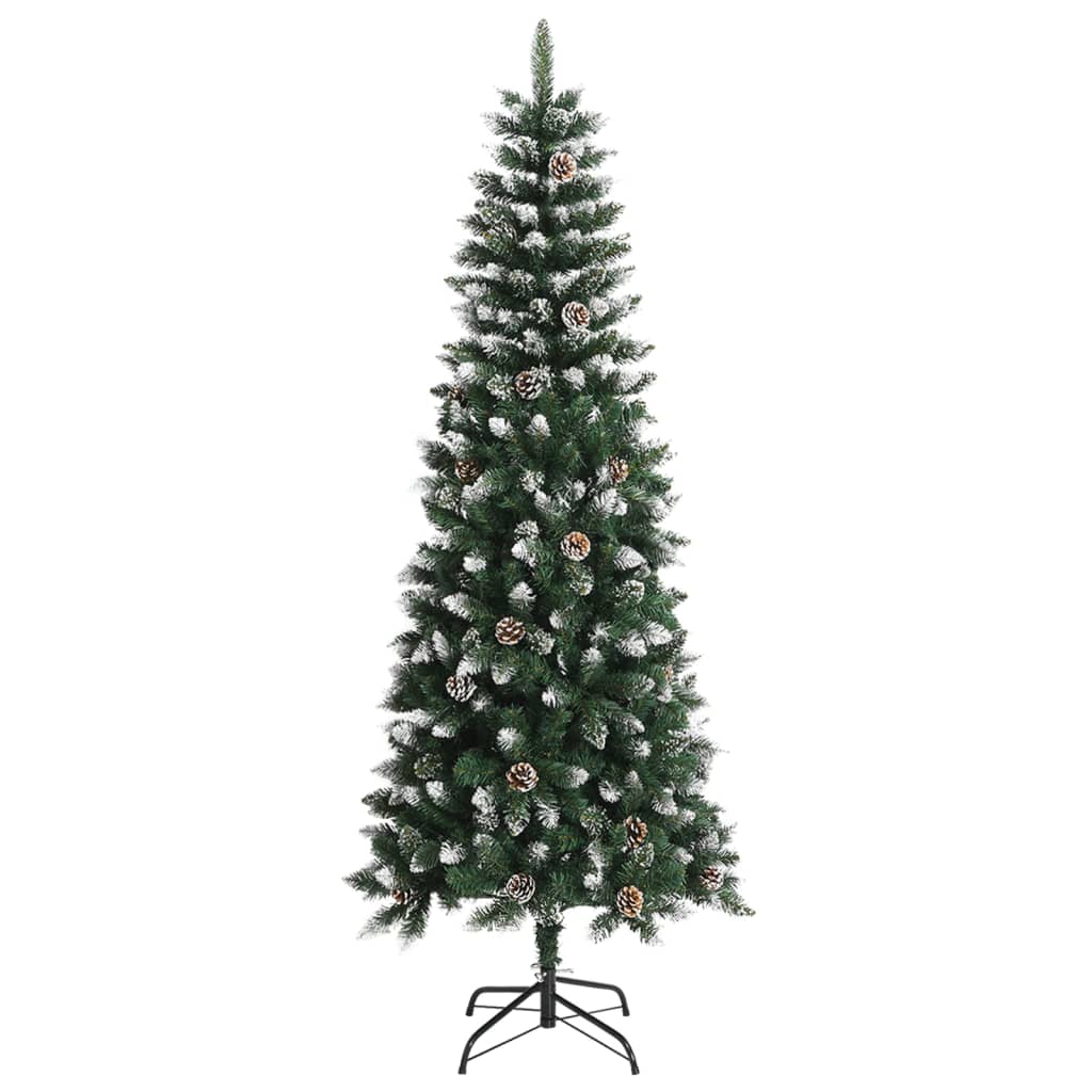 Vidaxl Kunstkerstboom med standard 210 cm PVC Green