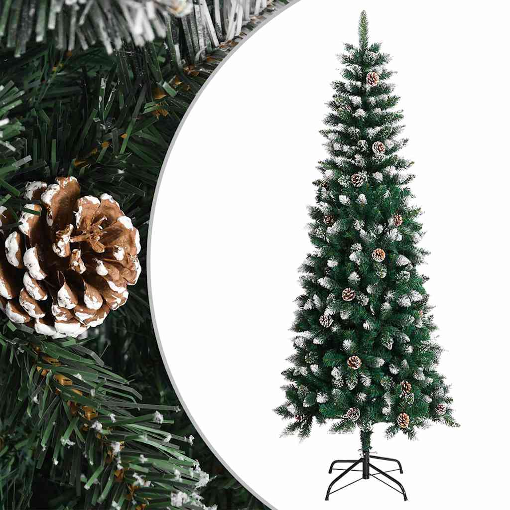 Vidaxl kunstkerstboom met standaard 240 cm pvc groen