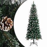 Vidaxl kunstkerstboom met standaard 240 cm pvc groen