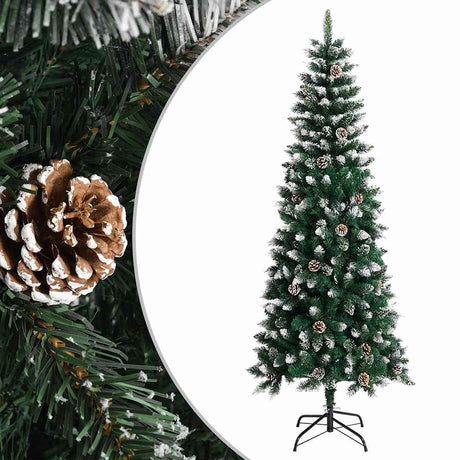 Vidaxl kunstkerstboom met standaard 240 cm pvc groen