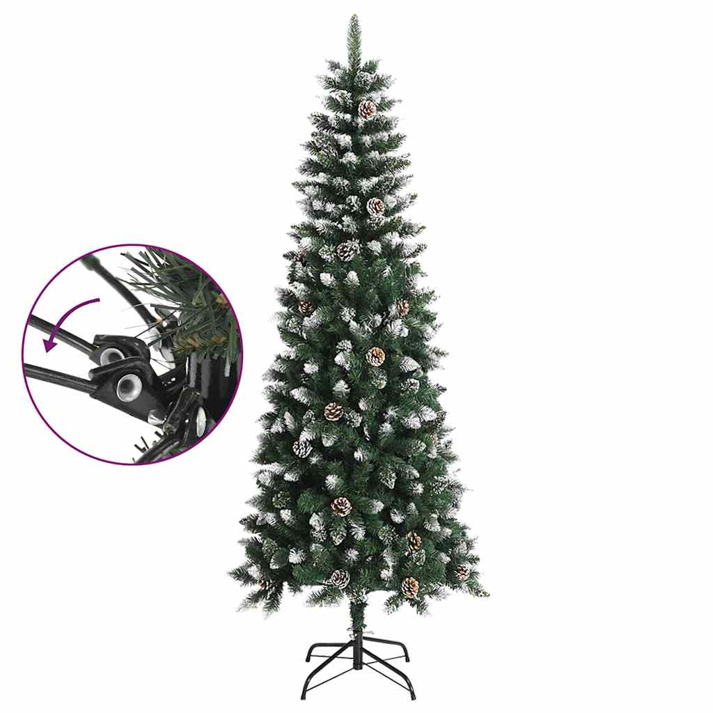 Vidaxl kunstkerstboom met standaard 240 cm pvc groen