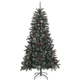Vidaxl kunstkerstboom met standaard 180 cm pvc groen