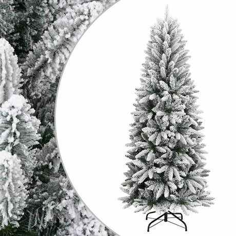 Vidaxl kerstbomen warmwit pvc en plastic en staal en pe