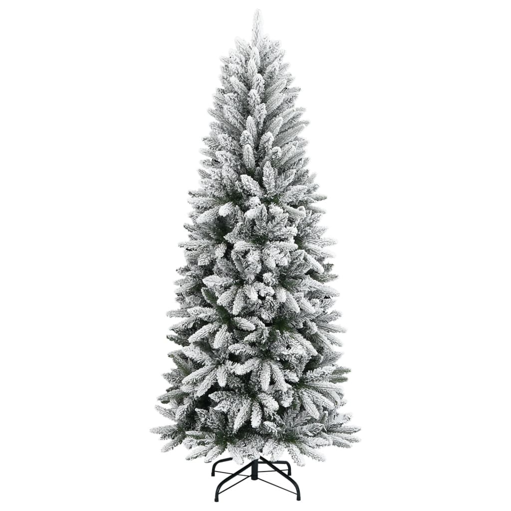 Vidaxl Kunstkerstboom mit Schnee 210 cm PVC und PE