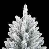 Vidaxl kerstbomen warmwit pvc en plastic en staal en pe