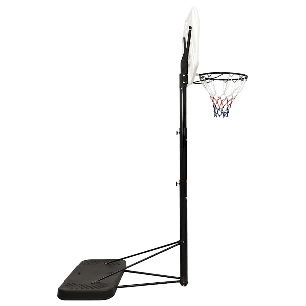 Estándar de baloncesto Vidaxl 258-363 cm de polietileno blanco