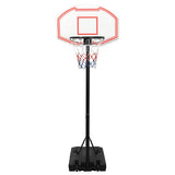 Norme de basket-ball Vidaxl 237-307 cm en polyéthylène blanc