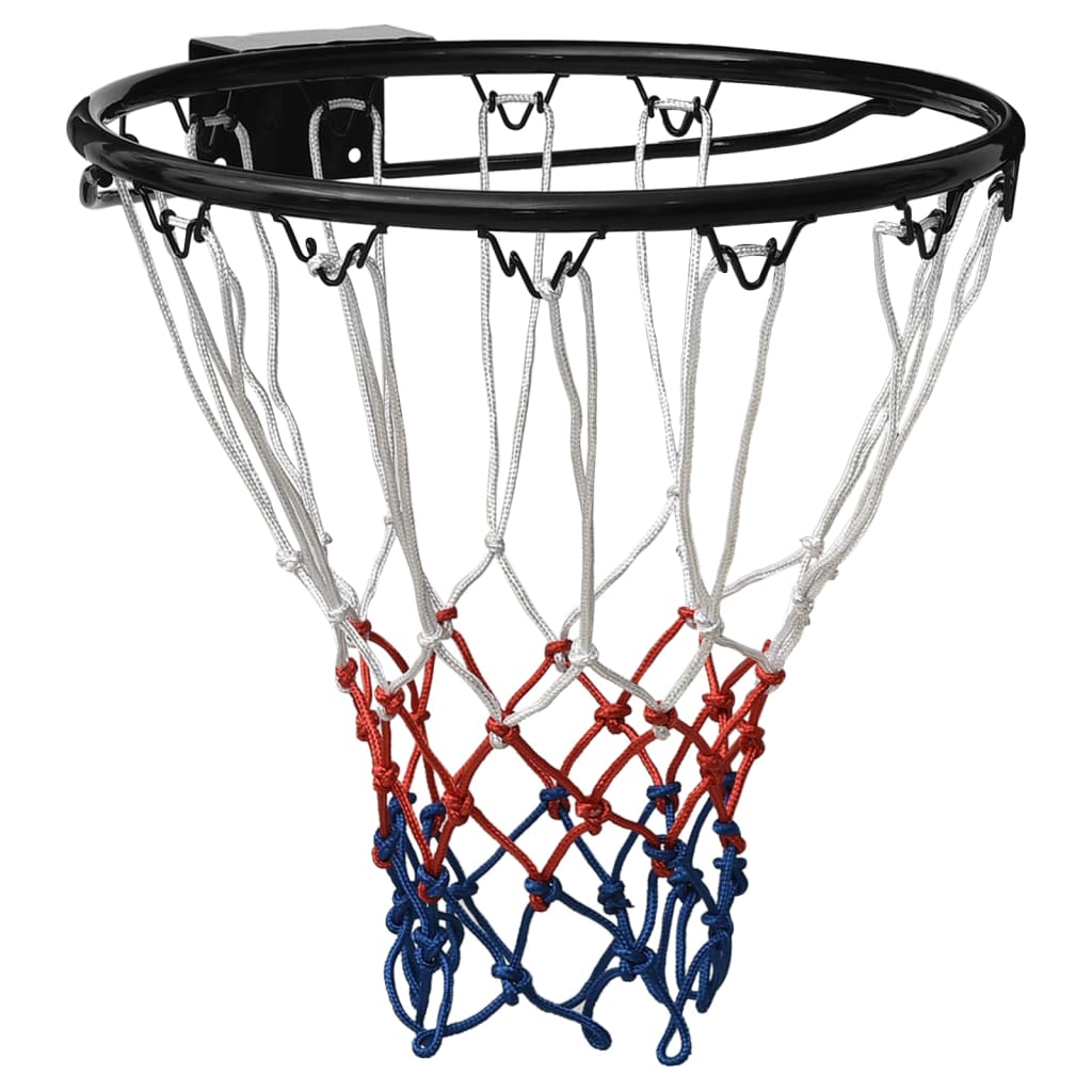 Anello da basket Vidaxl 39 cm in acciaio nero