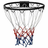 Anello da basket Vidaxl 39 cm in acciaio nero