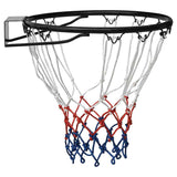 Anello da basket Vidaxl 39 cm in acciaio nero