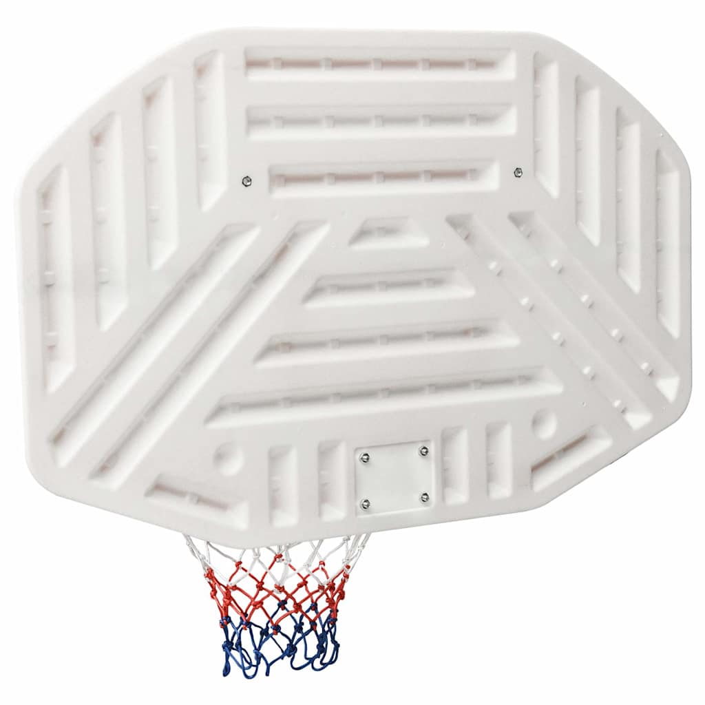 Vidaxl basketbalbord 109x71x3 cm polyetheen wit