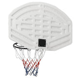 Vidaxl basketbalbord 90x60x2 cm polyetheen wit