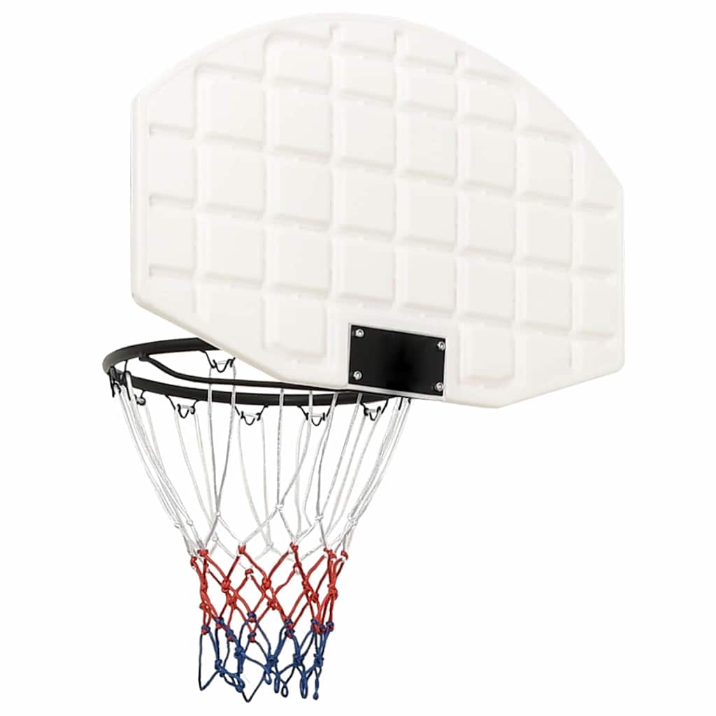Vidaxl basketbalbord 71x45x2 cm polyetheen wit