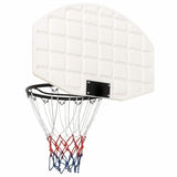 Vidaxl basketbalbord 71x45x2 cm polyetheen wit