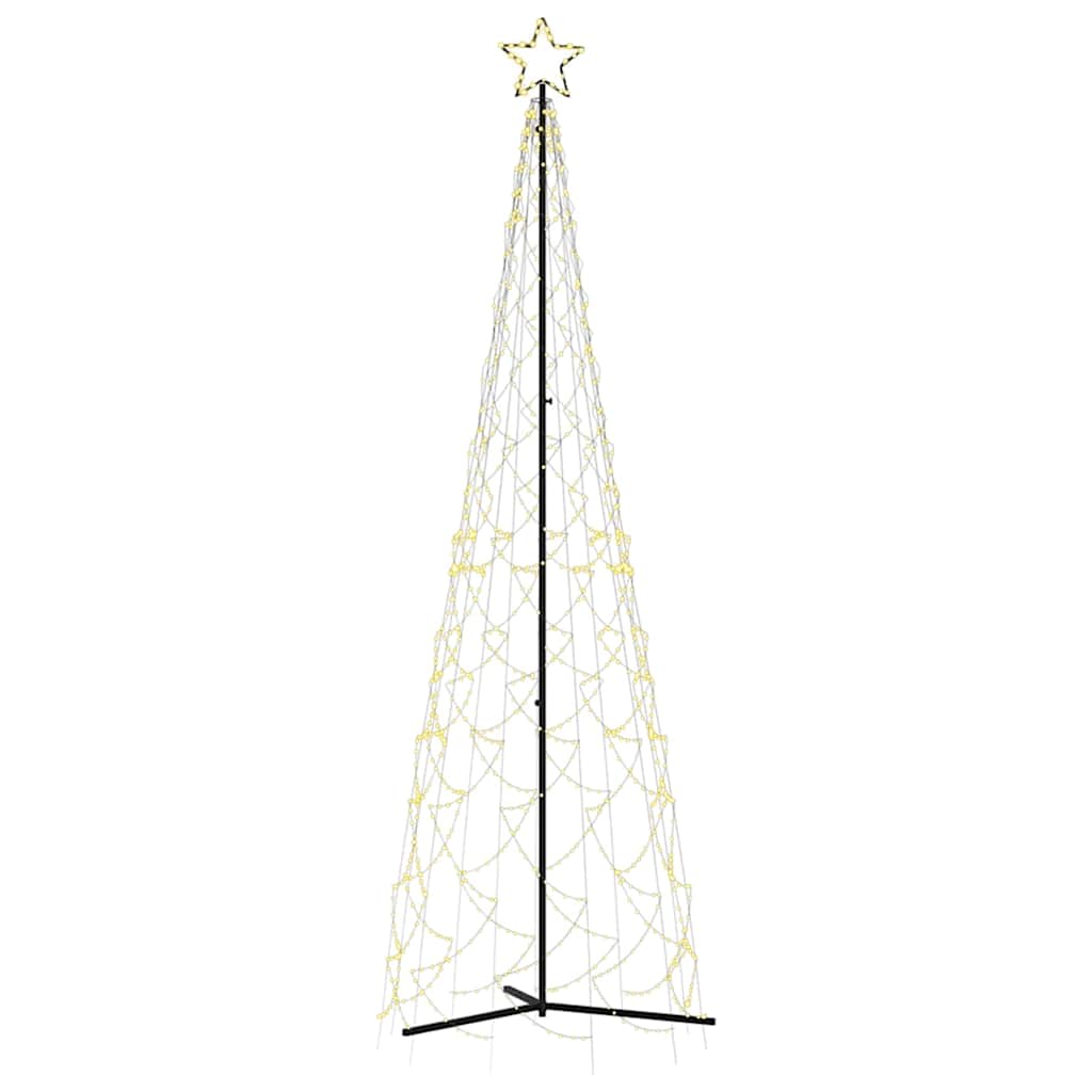 Vidaxl kerstkegelboom warmwit 500 led's 100x300 cm