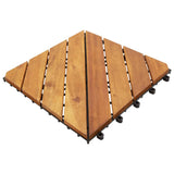 Vidaxl Terrace -fliser 20 stk 30x30 cm Solid Acacia Wood Brown