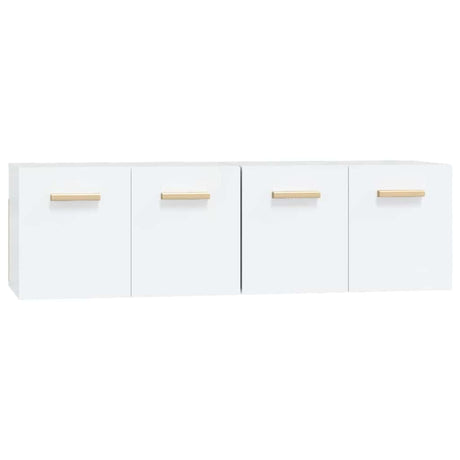 Vidaxl wandkasten 2 st 60x36,5x35 cm bewerkt hout wit