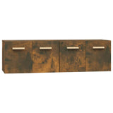 Vidaxl wandkasten 2 st 60x36,5x35 cm bewerkt hout gerookt eikenkleurig