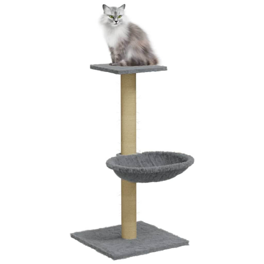 Vidaxl cat furniture with sisal scratching post 74 cm light gray