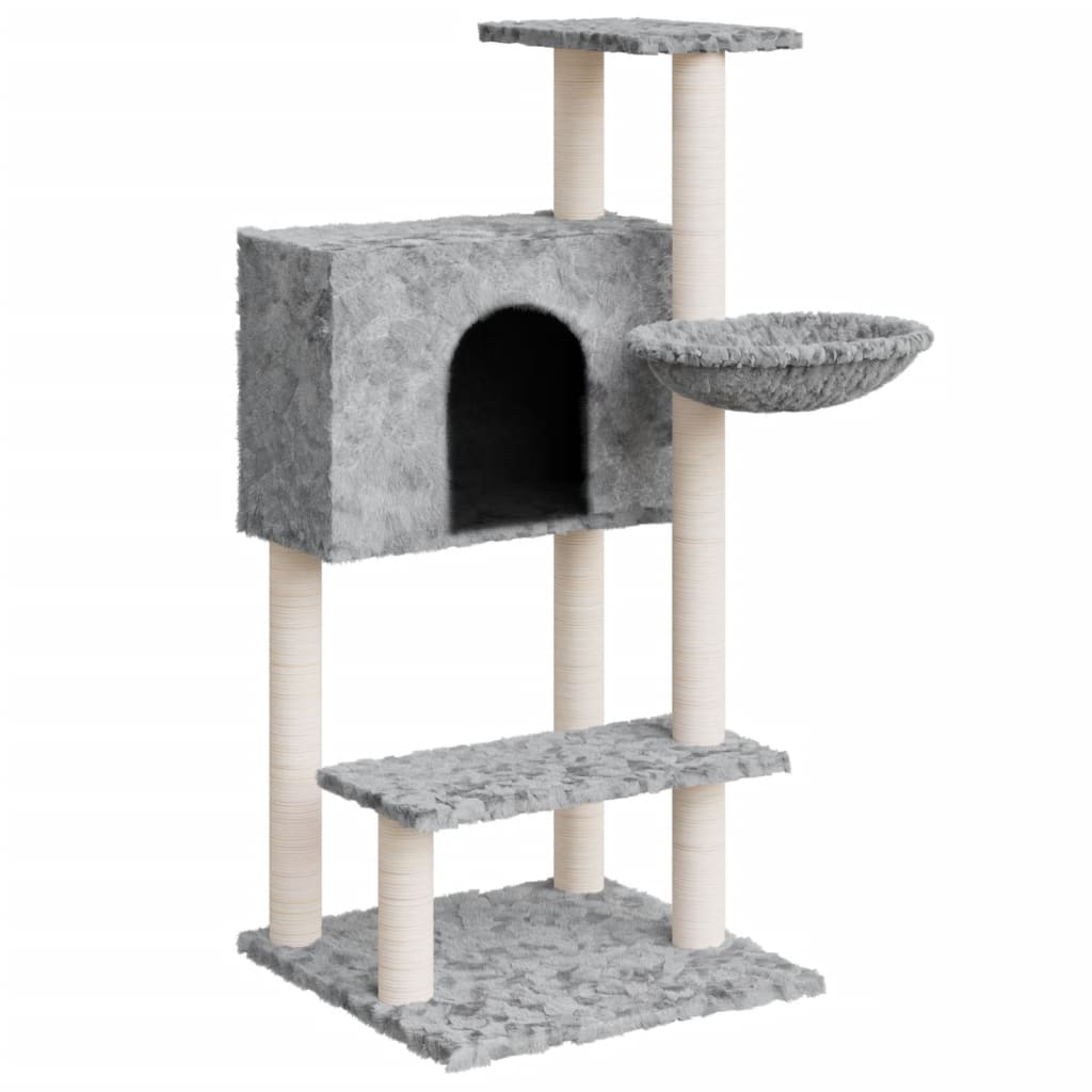 Vidaxl Cat Furniture With Sisal Scratching Posts 108,5 cm lysegrå