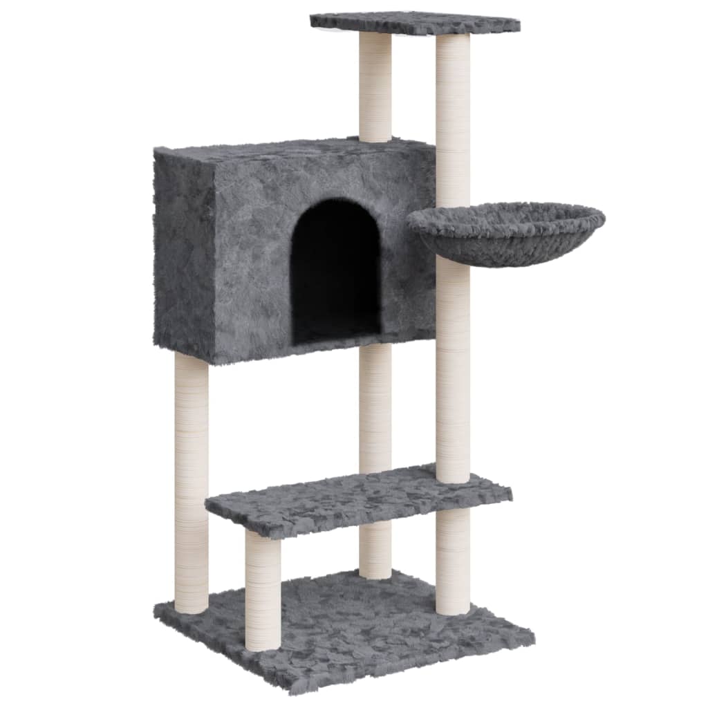 Vidaxl Cat Furniture con graffi di sisal 108,5 cm grigio scuro