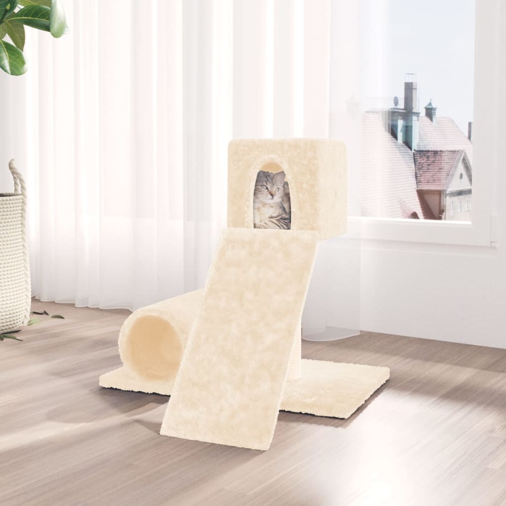 Vidaxl Cat Furniture con Sisal Scratching Post 59 cm Crema