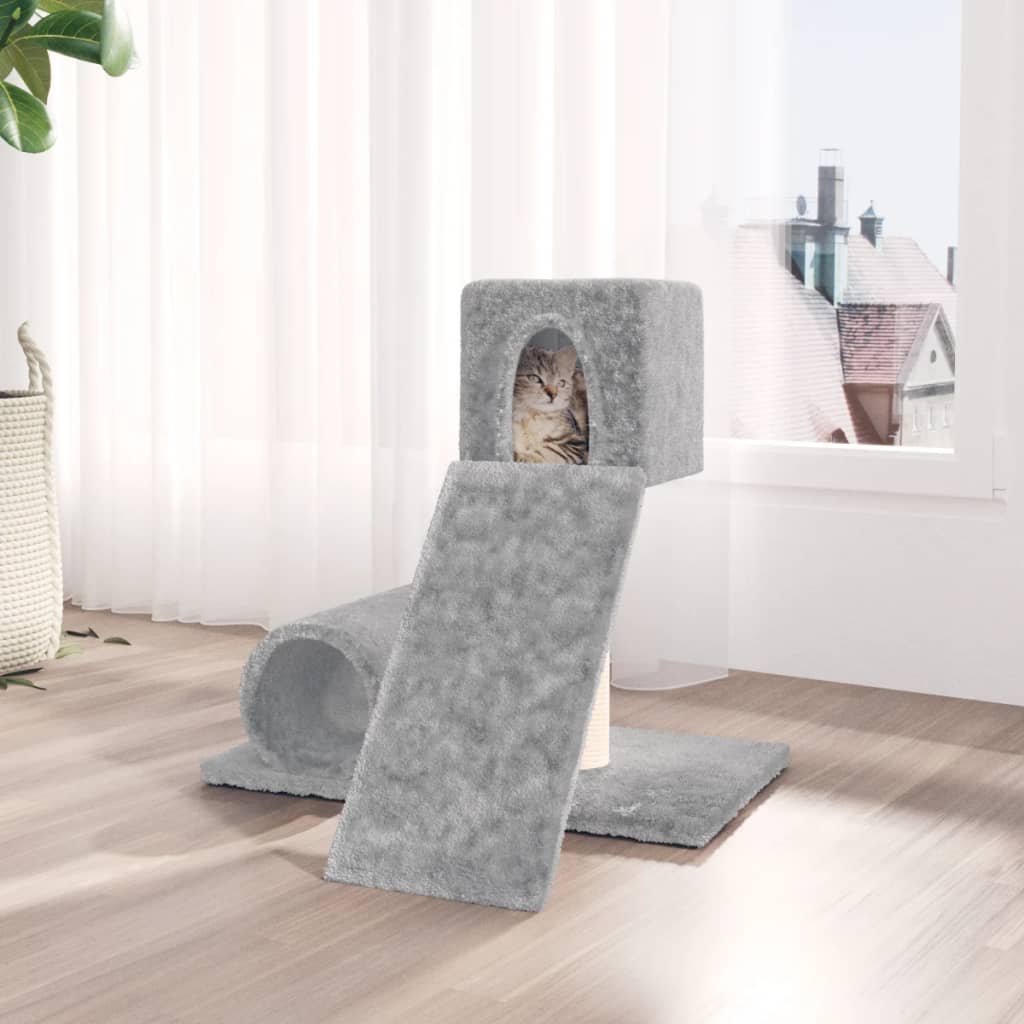 Vidaxl Cat Furniture con graffi di sisal 59 cm grigio chiaro