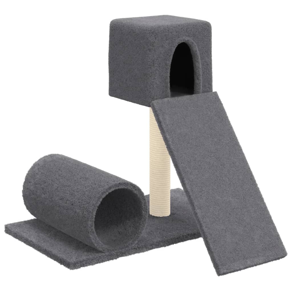 Vidaxl Cat Meubles avec Sisal Scratch Posts 59 cm Gris foncé