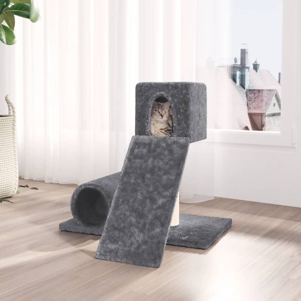 Vidaxl Cat Furniture con graffi di sisal 59 cm grigio scuro