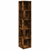 Vidaxl hoekkast 33x33x164,5 cm bewerkt hout gerookt eikenkleurig