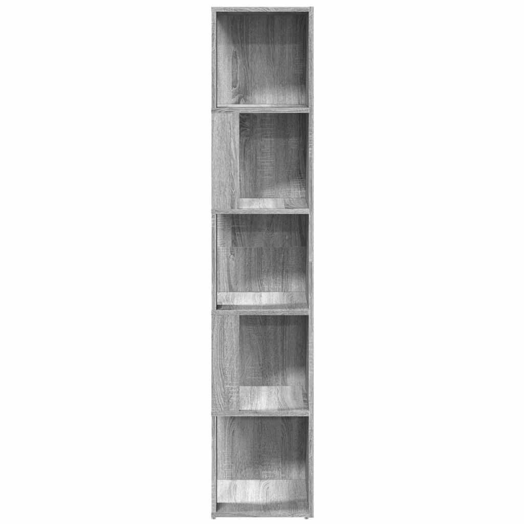 Vidaxl hoekkast 33x33x164,5 cm bewerkt hout grijs sonoma eikenkleurig