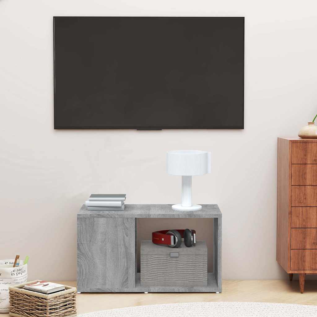 Vidaxl tv-meubel 60x24x32 cm bewerkt hout grijs sonoma eikenkleurig