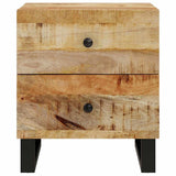 Vidaxl nachtkastjes 2 st 40x33x46 cm massief mangohout