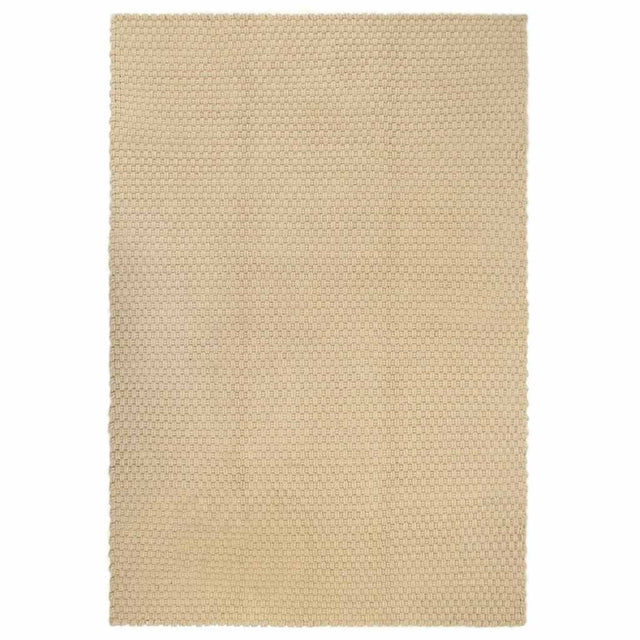 Vidaxl vloerkleed rechthoekig 160x230 cm katoen naturel