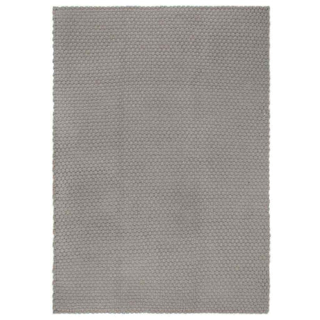 Vidaxl vloerkleed rechthoekig 160x230 cm katoen grijs