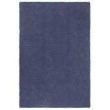 Vidaxl Rug Rectangular 80x160 cm Cotton Navy Blue