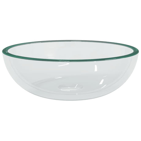 Vidaxl wasbak 35x12 cm gehard glas transparant