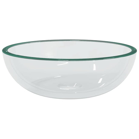 Vidaxl wasbak 35x12 cm gehard glas transparant