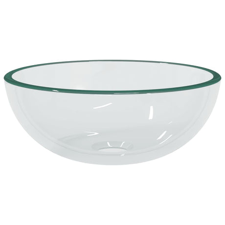 Vidaxl wasbak 30x12 cm gehard glas transparant