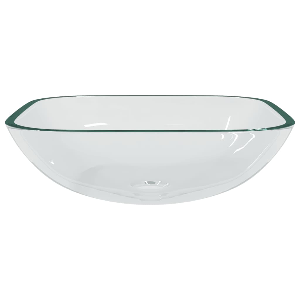 Vidaxl Washbasin 42x42x14 cm glass transparent