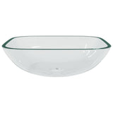 Vidaxl Washbasin 42x42x14 cm glass transparent