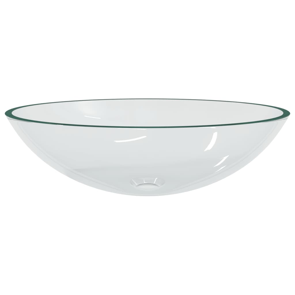 Vidaxl Washbasin 50x37x14 cm glass transparent