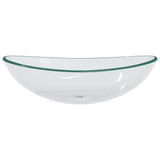 Vidaxl wasbak 54,5x35x15,5 cm gehard glas transparant