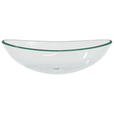 Vidaxl Washbasin 54.5x35x15.5 cm Transparente indurito