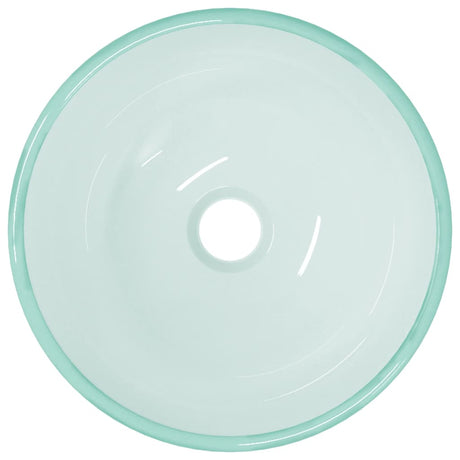 Vidaxl wasbak 30x12 cm gehard glas mat