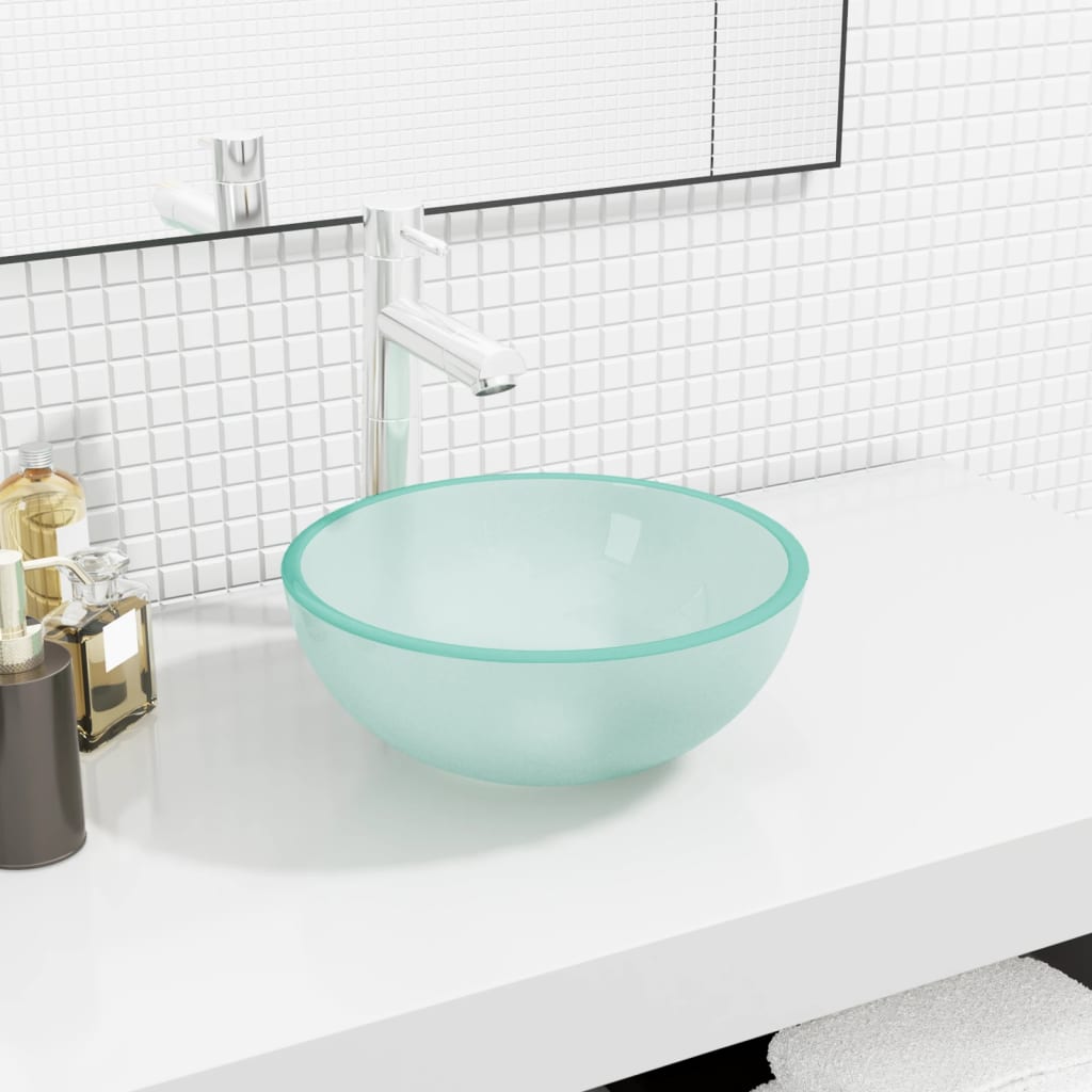 Vidaxl Washbasin 30x12 cm tempereret glas mat